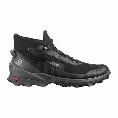 Salomon CROSS OVER CHUKKA GORE-TEX - Miesten Vaelluskengät - Mustat